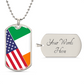 Custom Two Country Flag