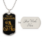 To My Grandson Monogram Letter
