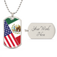 Custom Two Country Flag