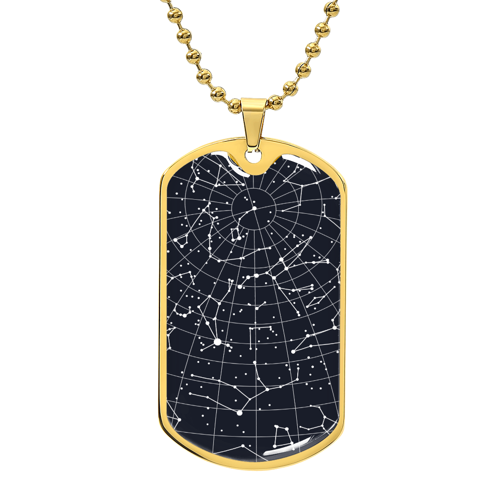 Dog Tag Night Sky Necklace 12162025