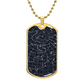 Celestial Night Sky 09222025 Dog Tag