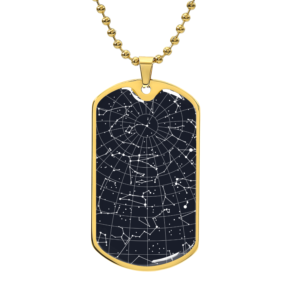 Celestial Night Sky 09222025 Dog Tag