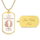 Granddaughter Dog Tag Necklace