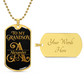 To My Grandson Monogram Letter