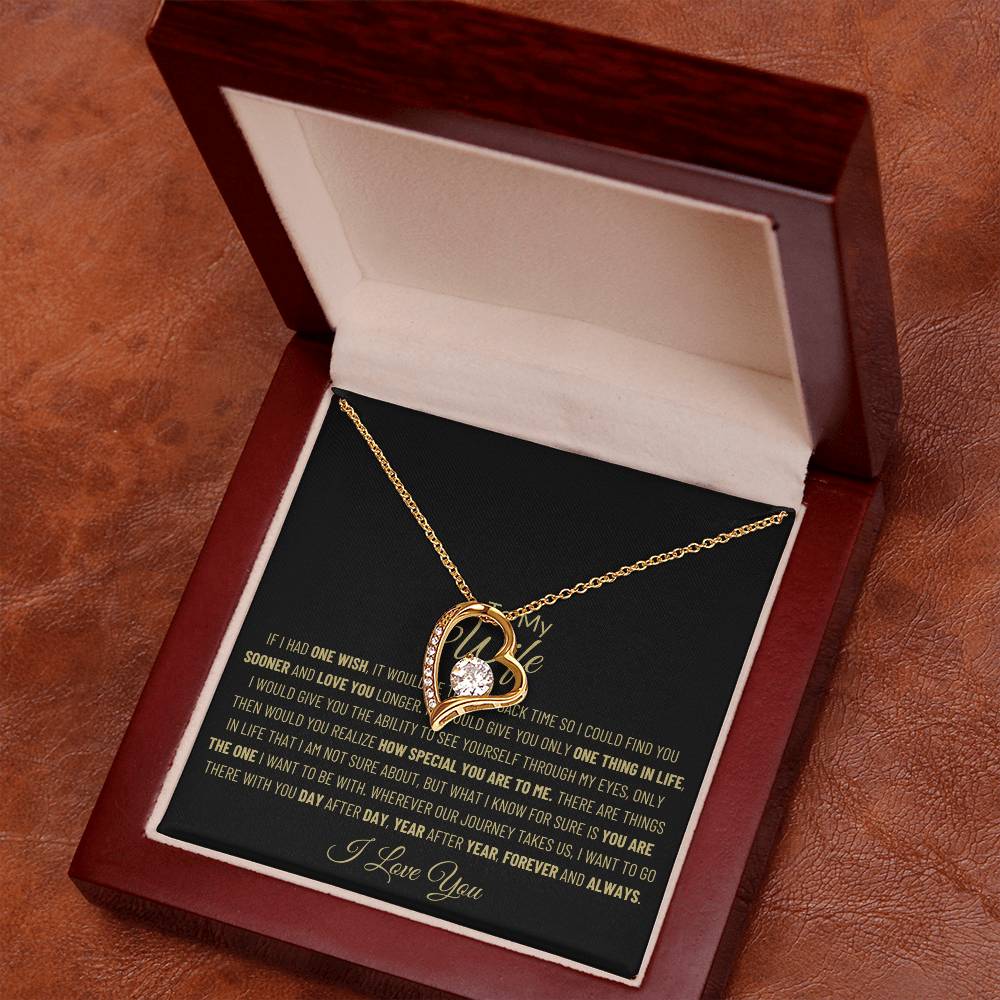To My Wife Necklace, Gift from Husband, Romantic Gift for Her, Wife Appreciation, Gift For Wife, Anniversary Birthday Holiday Christmas Gift