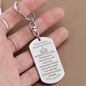 To My Badass Granddaughter Keychain | Straighten your Crown 2