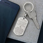 To My Son Engraved Dog Tag From Mom Enjoy the Ride