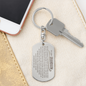To Our Grandson Keychain, Engraved