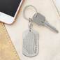 Custom To our Grandson & Godson Keychain