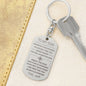 To My Son Engraved Dog Tag From Mom Enjoy the Ride
