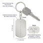 Morse Code Custom Message Keychain