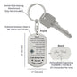 To My Granddaughter Compass Keychain From Grandma