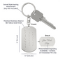 I Love You Always, Grandma Morse Code Keychain