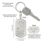 Custom Granddaugher Compass Keychain