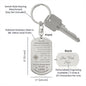 To Our Granddaugher Compass Keychain Grandma & Grandpa
