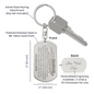 To My Grandson Keychain, Bond Between Us Knows No Distance SVG
