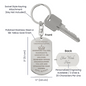 To My Badass Granddaughter Keychain | Straighten your Crown 2