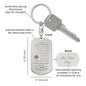 To Our Granddaughter Keychain Grandmom & Poppi
