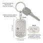 To My Granddaughter Compass Keychain 1