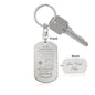 Custom Granddaugher Compass Keychain