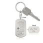To Our Granddaughter Keychain Grandmom & Poppi