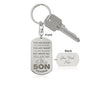 To My Son Keychain You Are Brave Strong Smart