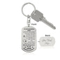To Our Grandson Josh Love Grandma & Grandad Keychain