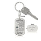 To My Granddaughter Compass Keychain From Grandma