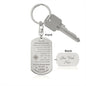To Our Granddaugher Compass Keychain Grandma & Grandpa