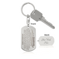 To My Grandson Keychain, Bond Between Us Knows No Distance SVG