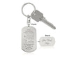 To our Grandson Keychain Nanna & Taid