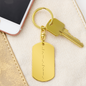 Morse Code Custom Message Keychain