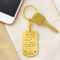 Engraved Dog Tag Keychain Missing Piece