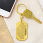To Our Grandson Keychain, Engraved