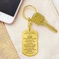To My Badass Granddaughter Keychain | Straighten your Crown 2