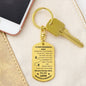 To Our Grandson Josh Keychain