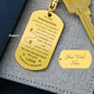 To Our Grandson from Point A to B Keychain