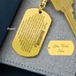 To Our Grandson Keychain, Engraved