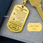 To Our Grandson Josh Love Grandma & Grandad Keychain