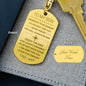 To My Son Engraved Dog Tag From Mom Enjoy the Ride