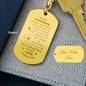 To our Grandson Keychain Nanna & Taid