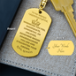 To My Badass Granddaughter Keychain | Straighten your Crown 2