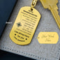 To My Granddaughter Compass Keychain From Grandma