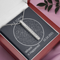Where it Happened Long and Lat Vertical Bar Necklace