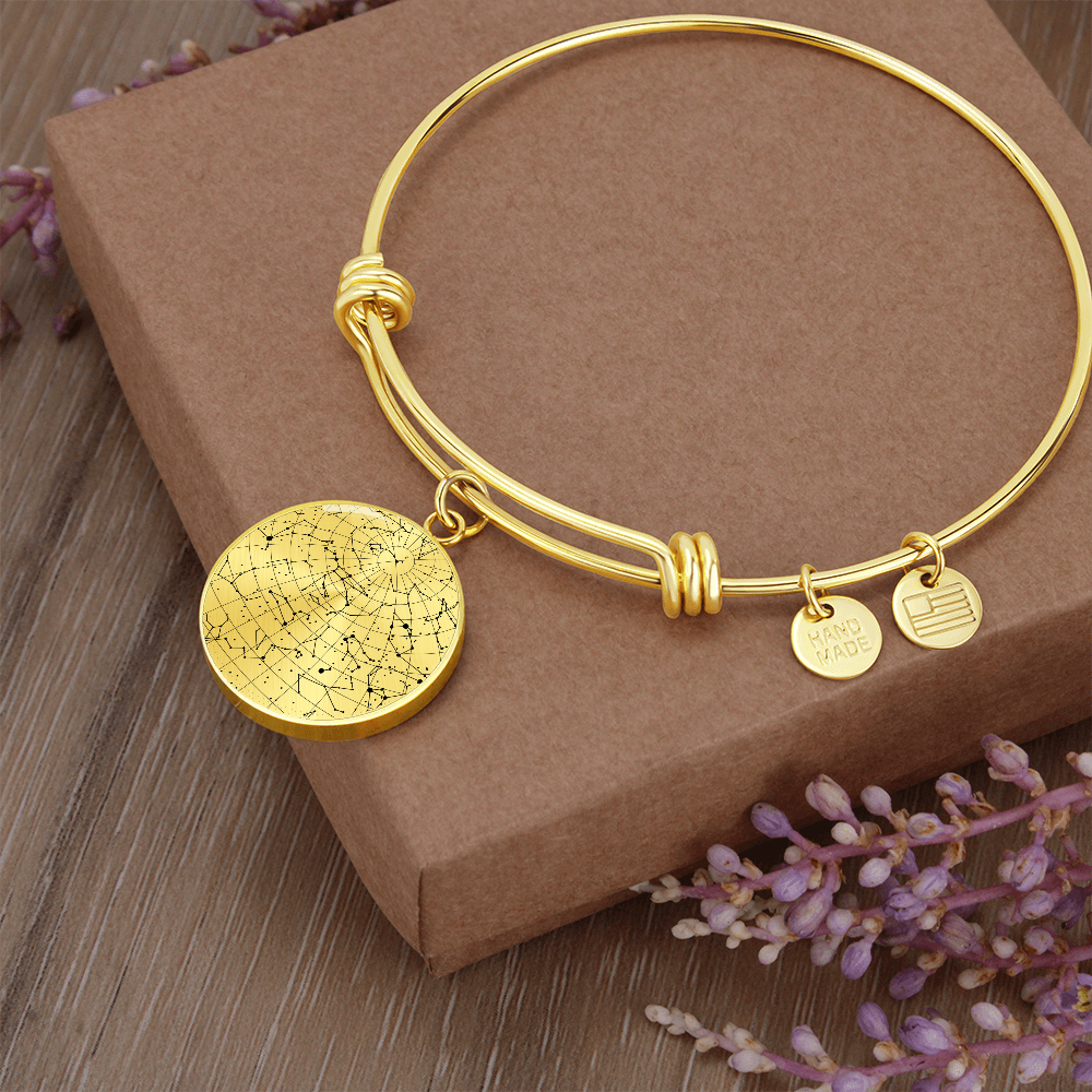Celestial Night Sky Bangle Bracelet 10242025