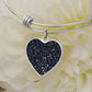 Celestial Night Sky Heart Bangle Bracelet Fredericksburg , TX, USA