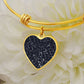 Celestial Night Sky Heart Bangle Bracelet Fredericksburg , TX, USA