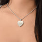 Long Distance State Necklace, Custom Engraved Necklace for Couples