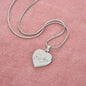 Long Distance State Necklace, Custom Engraved Necklace for Couples