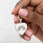 Rainbow Baby Engraved Heart Necklace